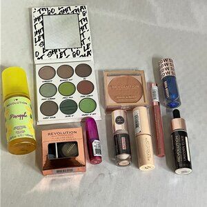 Revolution 10-Piece Makeup Set Eyeshadow, Foundation, Concealer, Lipstick & More